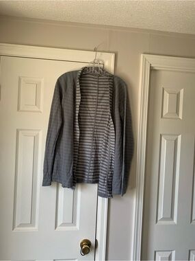 Smartwool Gray Striped Knit Top
